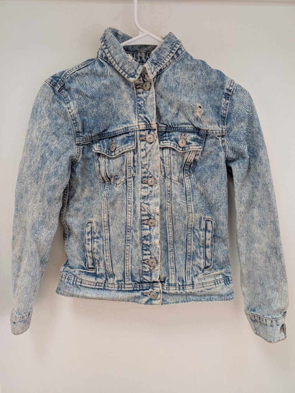 Vintage Old Navy Distressed Denim Jacket Size XS